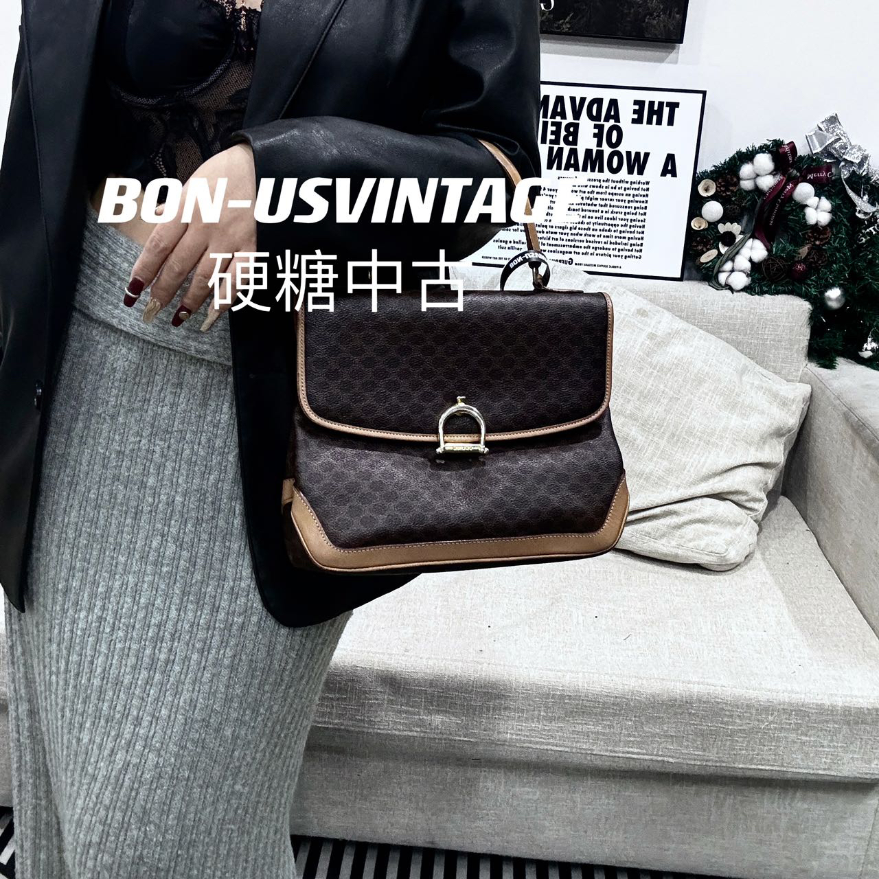 95新 Celine/思琳 614205/棕花凯莉