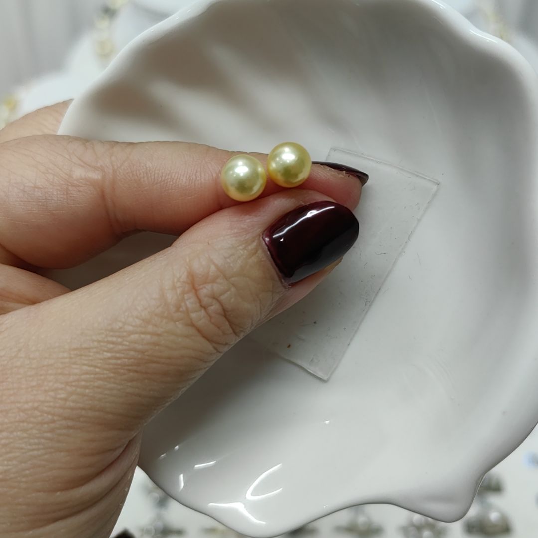 【闪购商品】海水珍珠耳饰18K金镶嵌