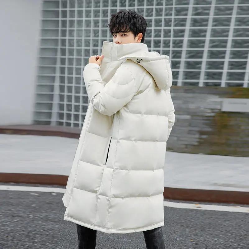 羽绒服棉服新款羽绒服棉服男士中长款加厚2023冬季新款潮流过膝学