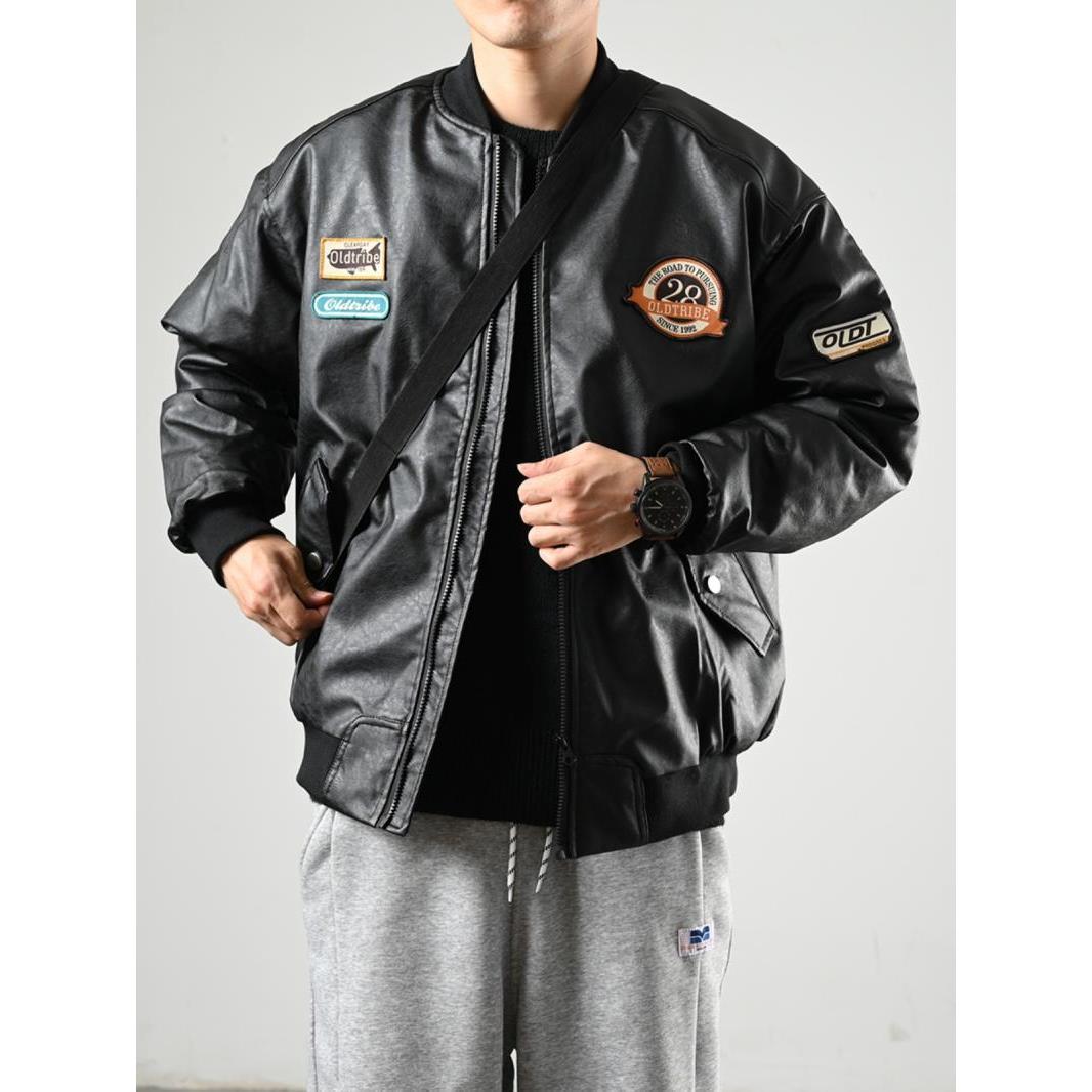 波司登 羽绒衣秋冬棒球服男飞行员加棉2023新款加厚情侣棉服外套