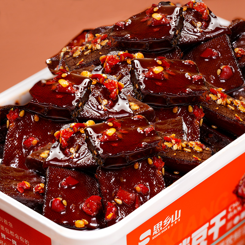 思乡山鲜拌豆干平江酱干湖南特产传统香干豆腐干零食儿时休闲小吃
