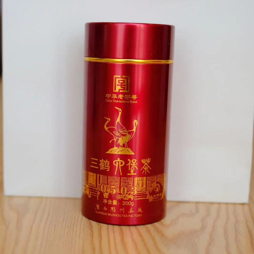 大树精选 | 【观一茶堂】2007年三鹤0503厂版礼盒装六堡黑茶200g罐