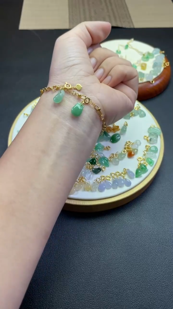 【闪购商品】翡翠裸石银S925镶嵌翡翠两个   P138