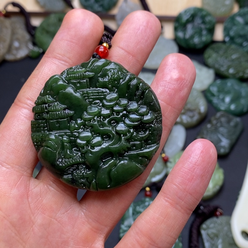 【闪购商品】和田玉吊坠未镶嵌三*宝