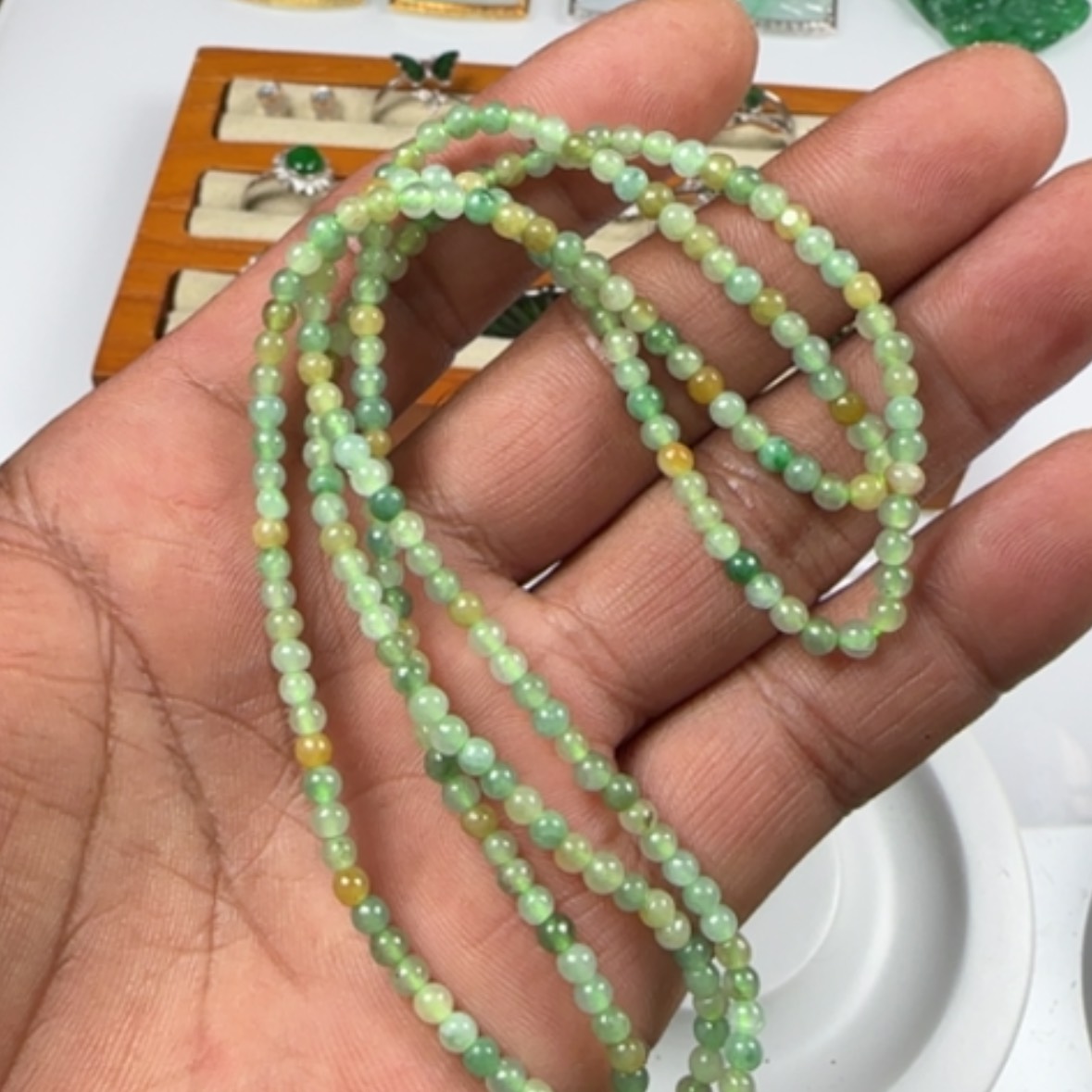 【闪购商品】翡翠手链未镶嵌琳***拍