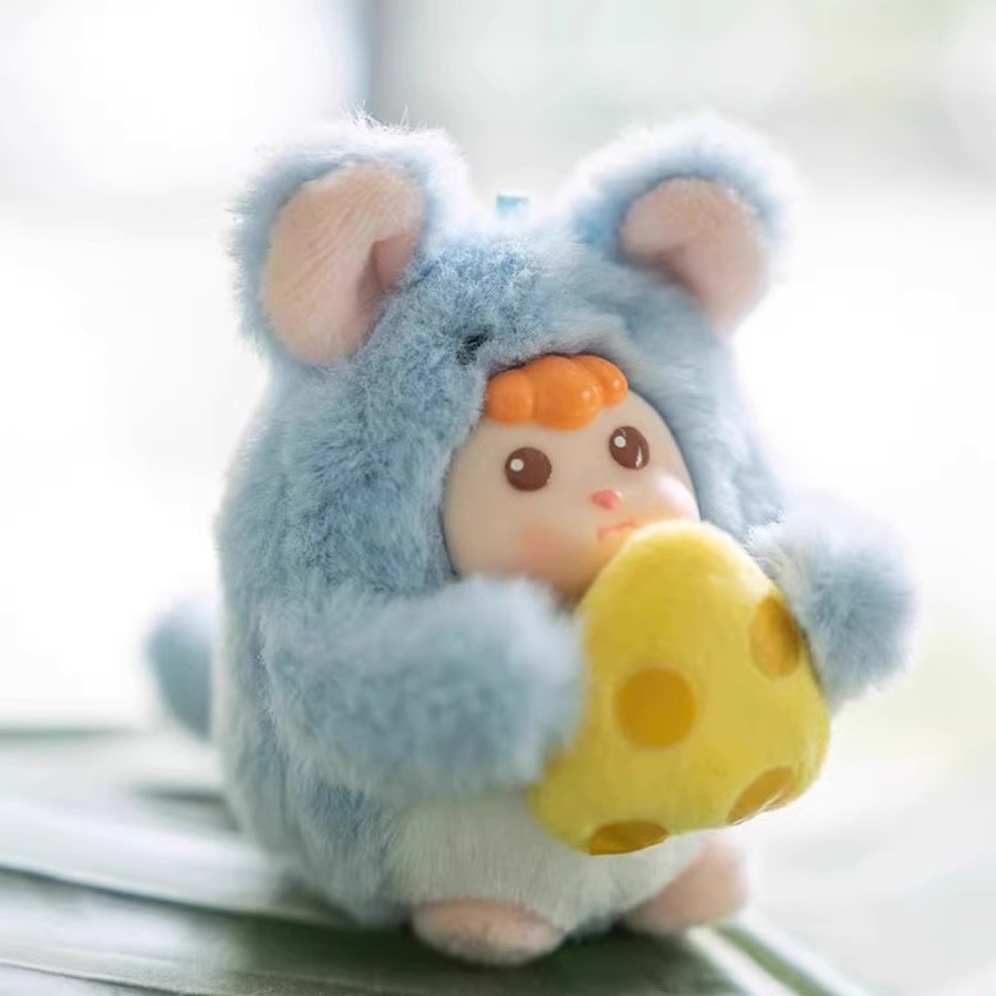 【拆盒】巴风特小羊咆哮动物园系列毛绒盲盒潮玩