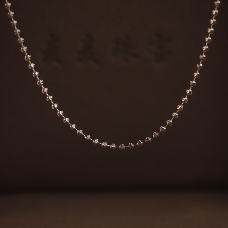 链子925银 麦麦 925银万能链 项链 60cm（1.0版）