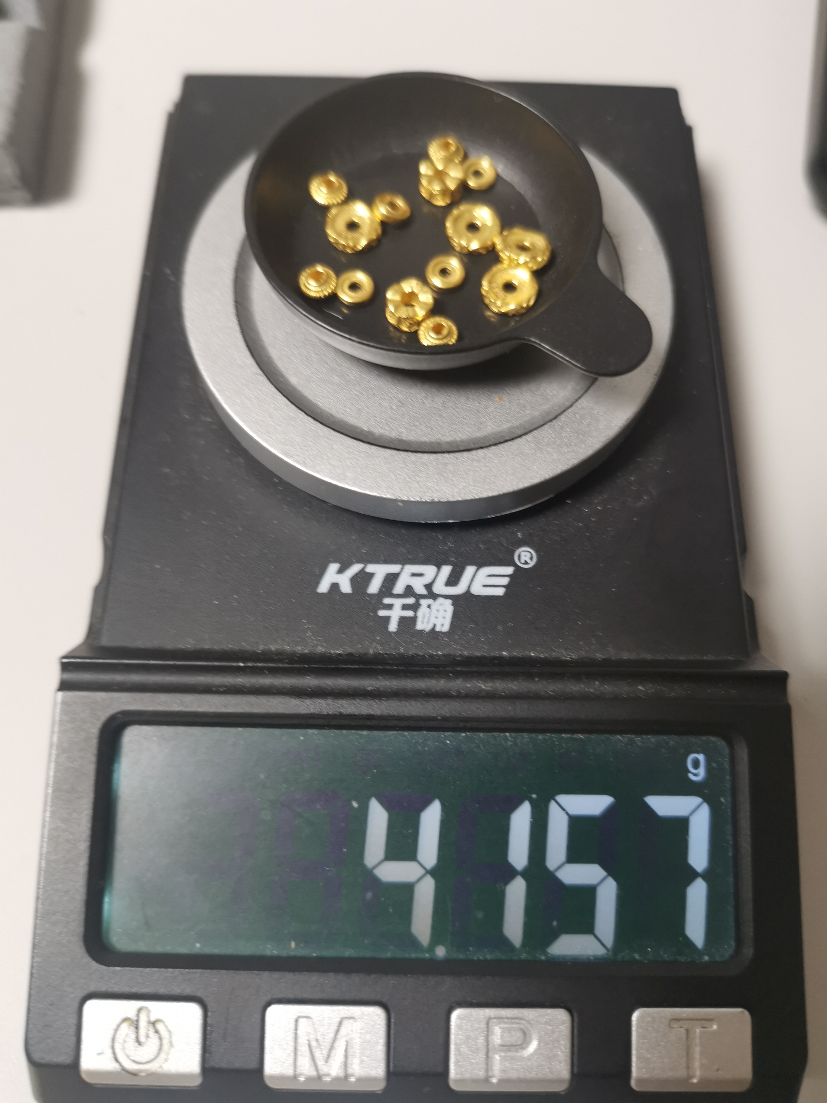 足金999配饰车轮隔片