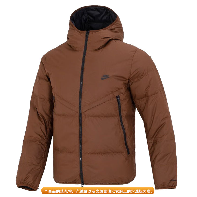 Nike耐克男装FLD潮流时尚复古运动休闲连帽宽松羽绒服 DV1132-259