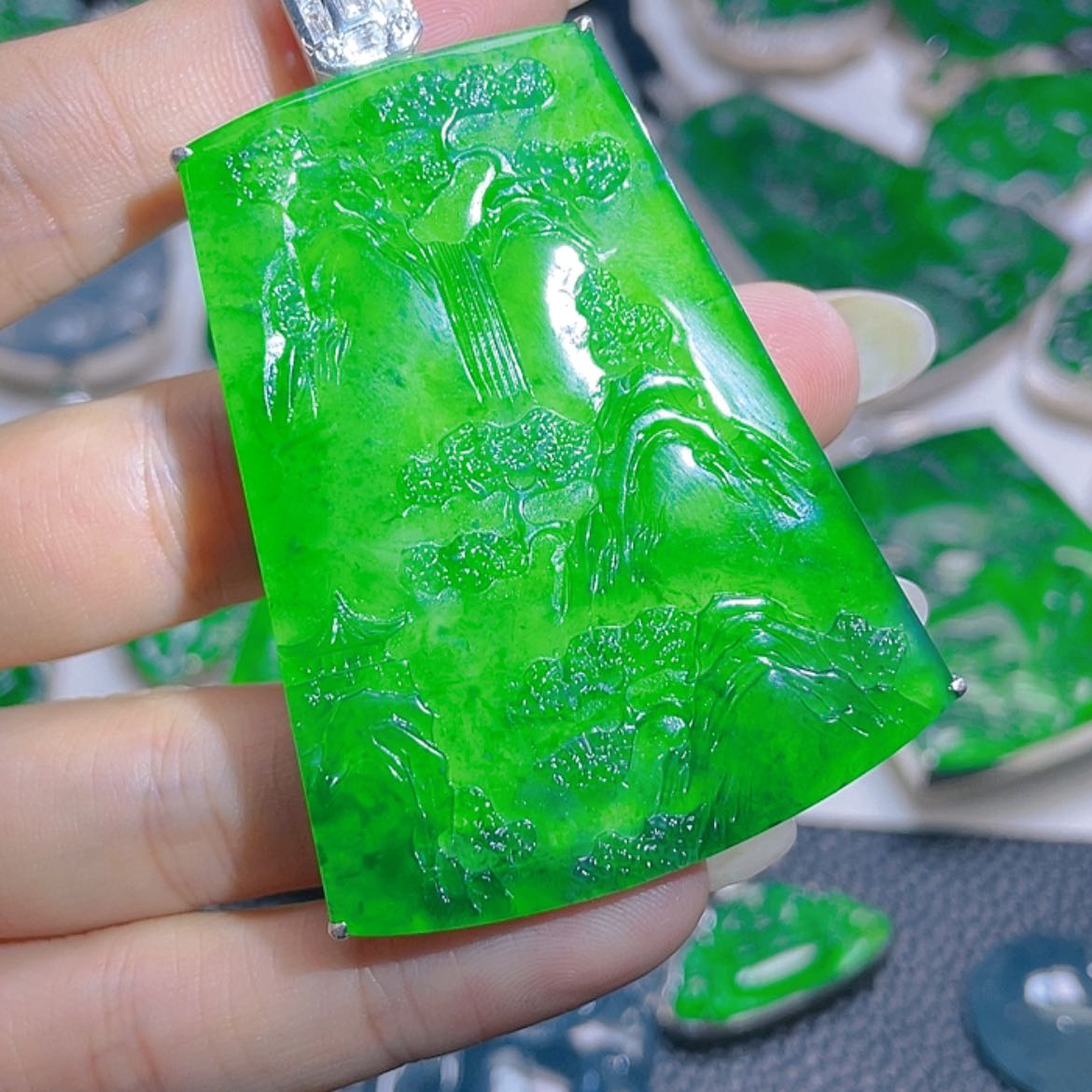 【闪购商品】翡翠颈饰银S925镶嵌@**@05