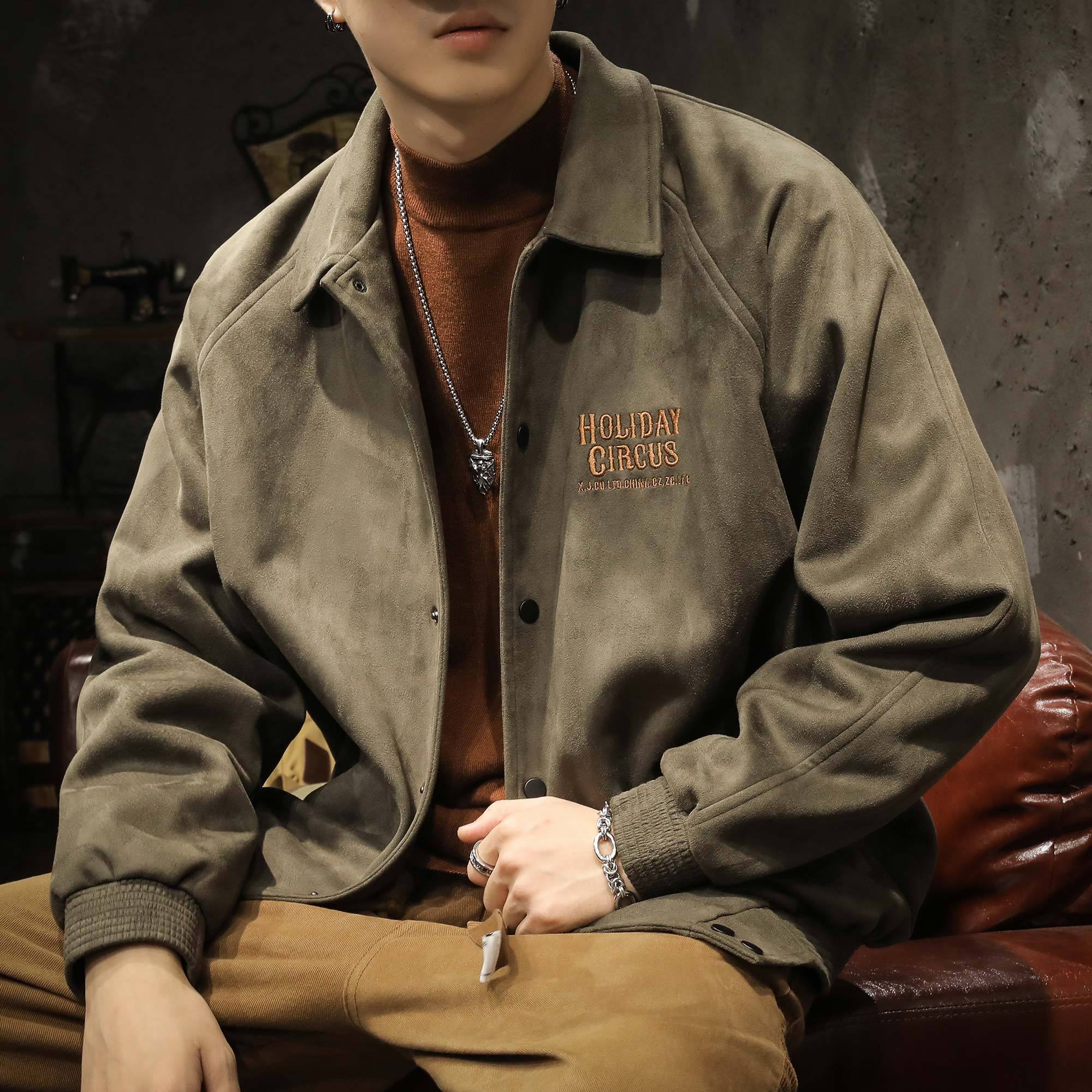 波司断码23新款羽绒服美式重磅空气层春秋款工装夹克外套男