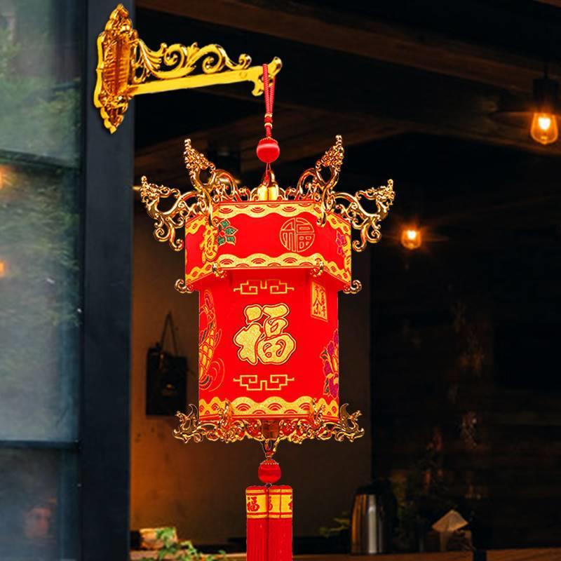 灯笼支架挂钩红灯笼带户外折叠免打孔过年悬挂新年春节免钉门口跨