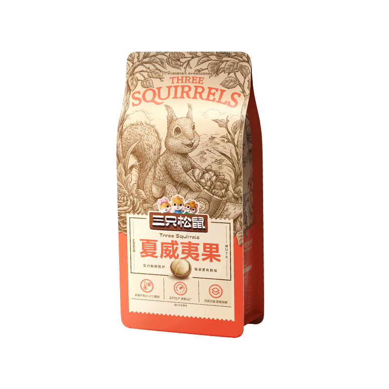 【三只松鼠】夏威夷果100g酥脆原香