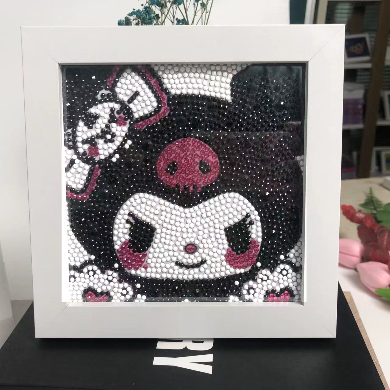 钻石画满钻带框diy手工制作儿童卡通钻石贴画