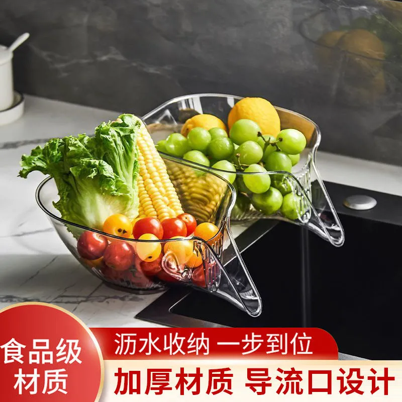 【厨房福利0.01】厨房淘米神器洗米筛淘米盆沥水篮子沥水淘菜盆子