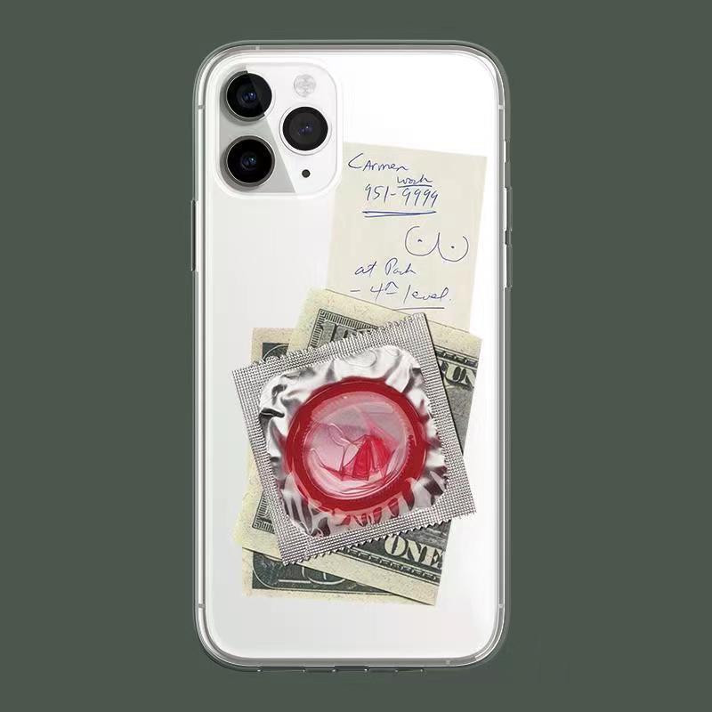 趣味套套适用苹果iPhone12promax/11pro恶搞透明手机壳潮8plus/xs