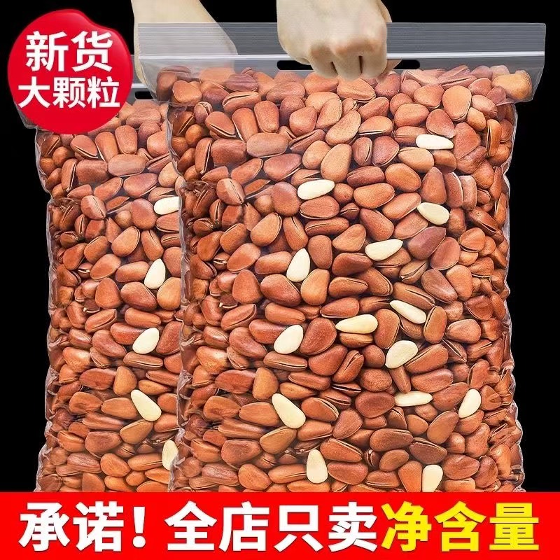 【净重新货】2023开口东北松子特产大颗粒红松干果散装零食年货