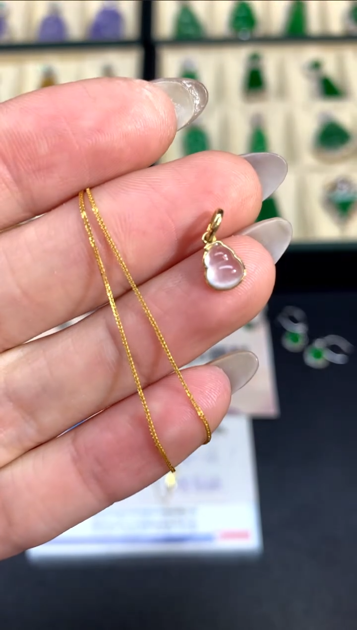 【闪购商品】翡翠项链|18K金镶嵌团购多样性发其一|650