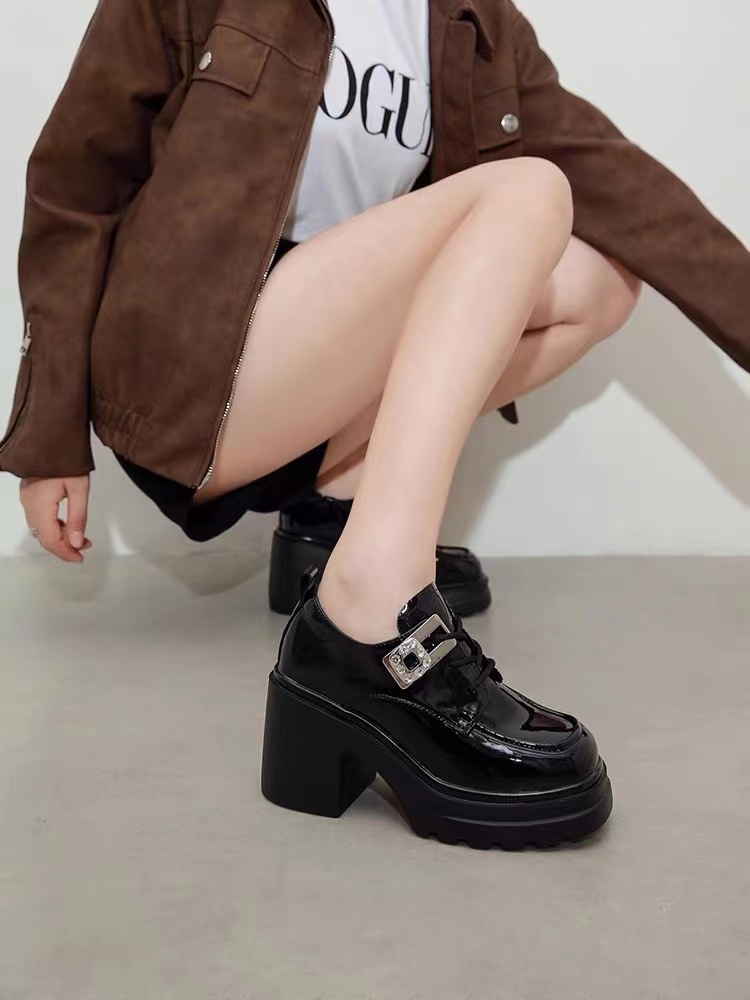 5698-D8-春秋百搭软底粗跟厚底乐福鞋