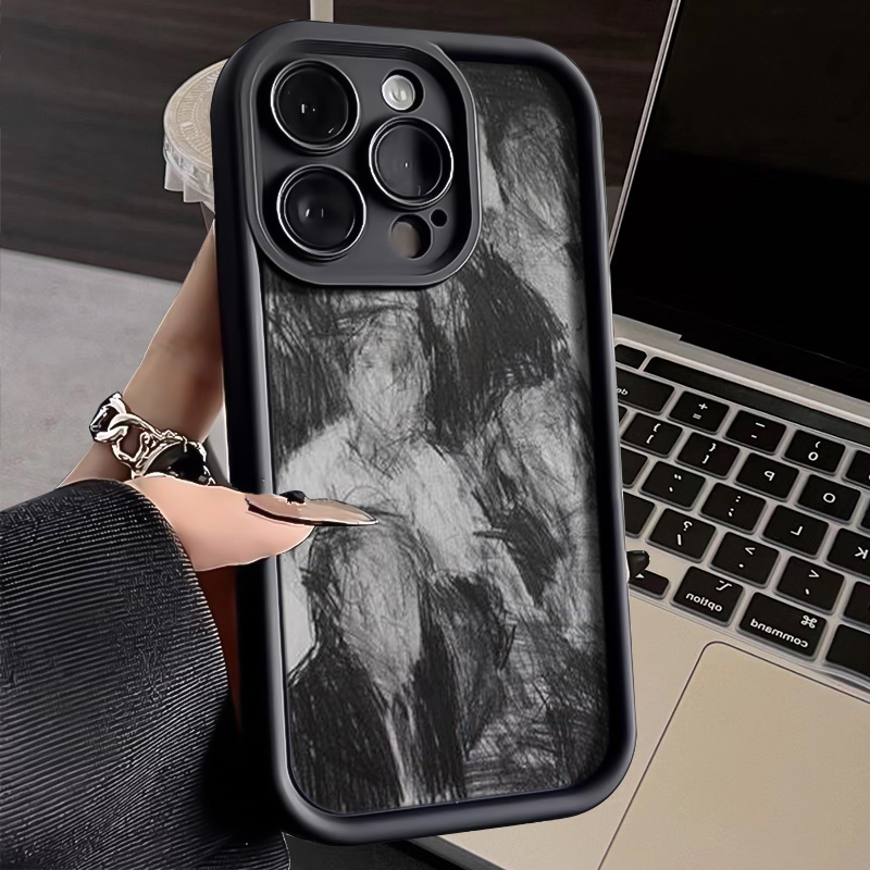 个性插画iphone15苹果手机壳14promax新款13pro防摔12/11/XSXR78P