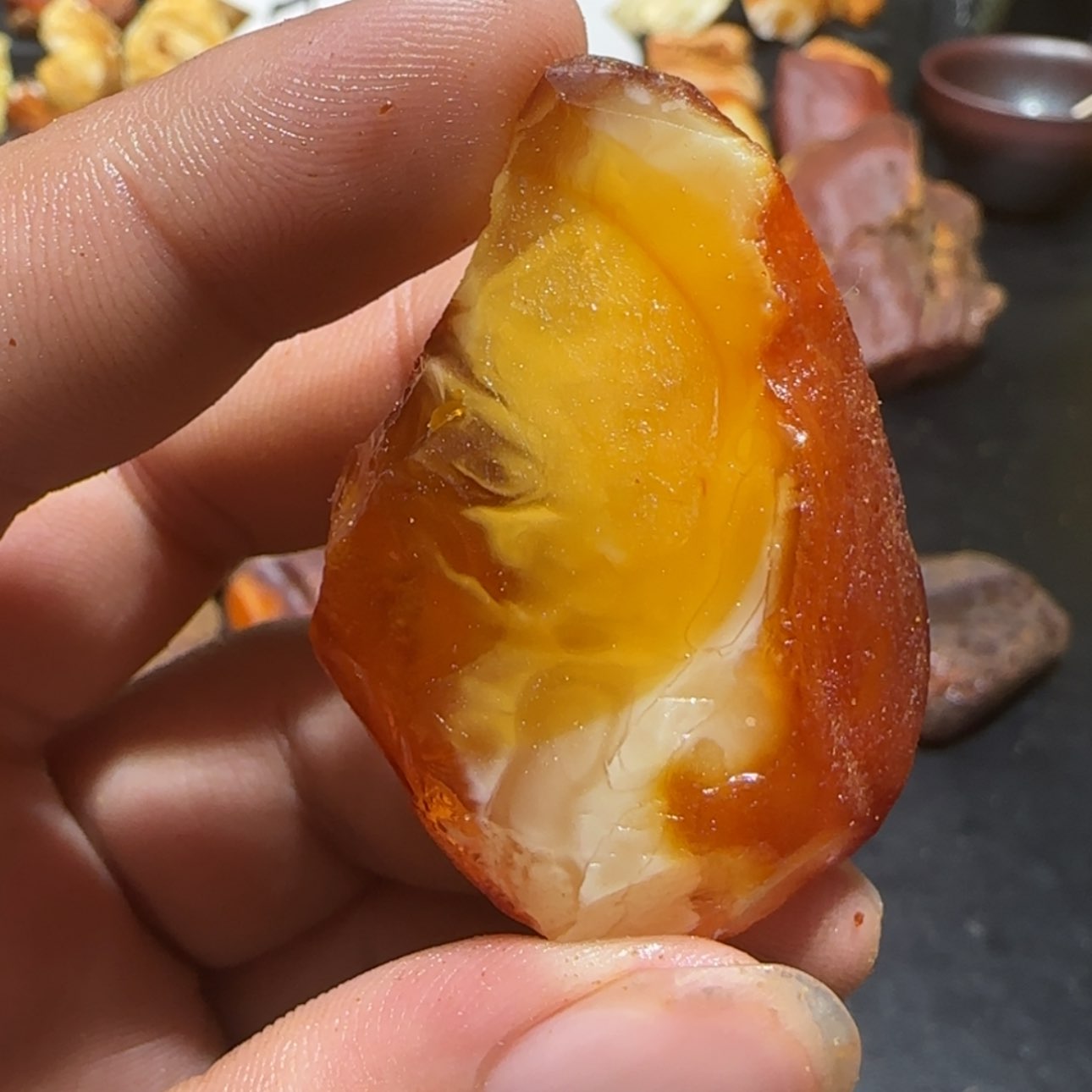 【闪购商品】定制琥珀未镶嵌风**风