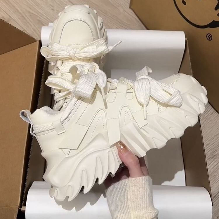 秋季厚底运动鞋新款厚底老爹鞋子女设计百搭ins运动休闲