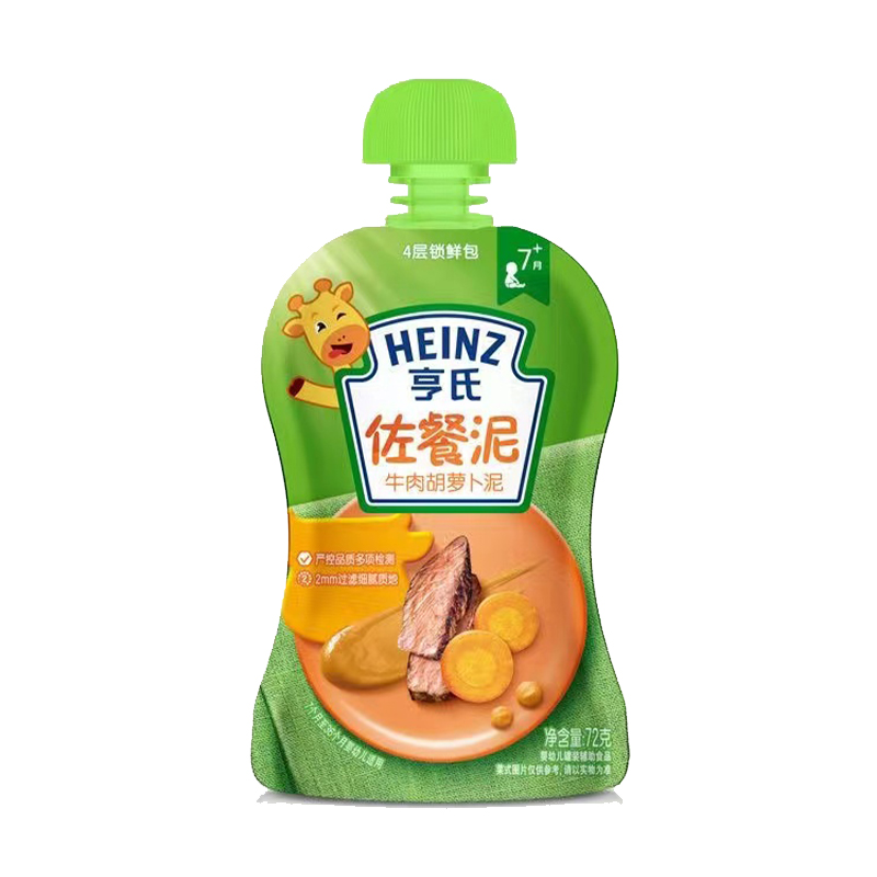亨/氏佐餐泥 牛肉胡萝卜泥72g一袋