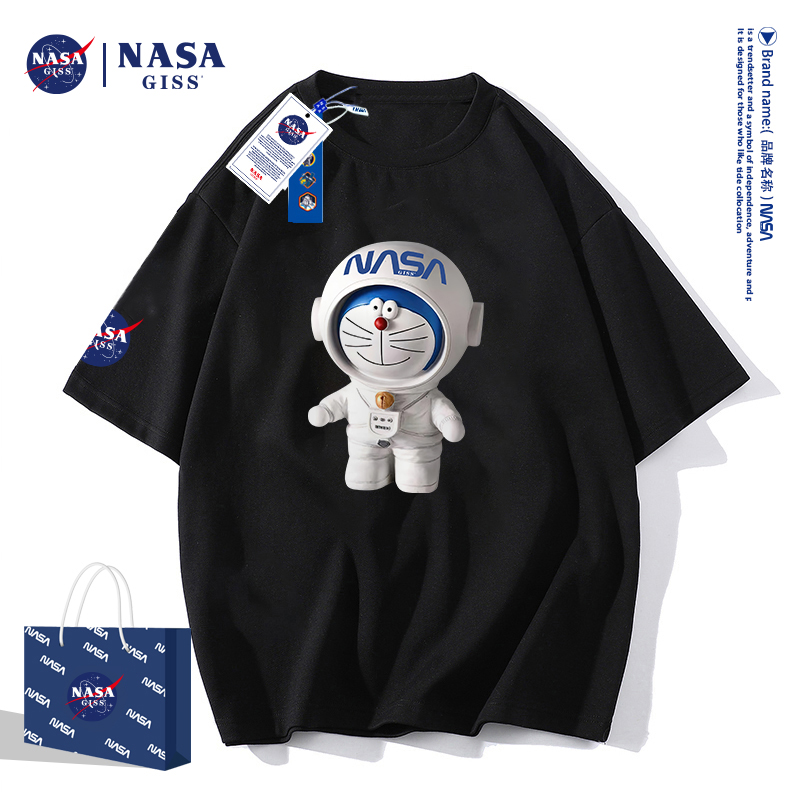 NASA GISS联名款2022新款纯棉T恤男女同款新疆长绒棉89234