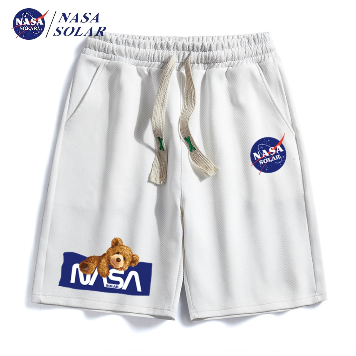 【韩雪专属】NASA联名款2022夏款休闲短裤男士休闲宽松舒适五分裤