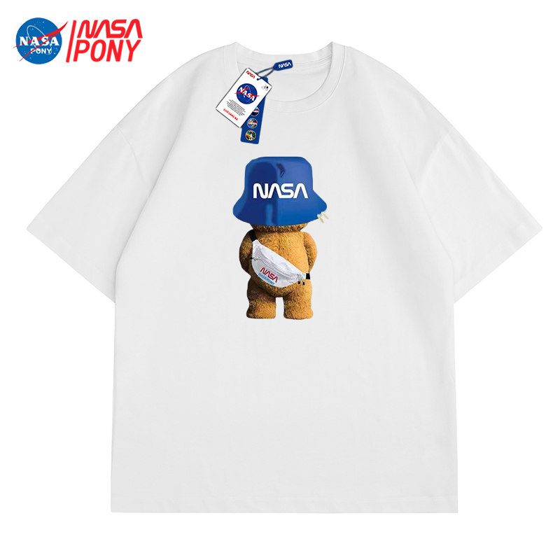 【刘家豪专属】NASA线上联名夏季新款情侣重磅宽松休闲潮牌短袖