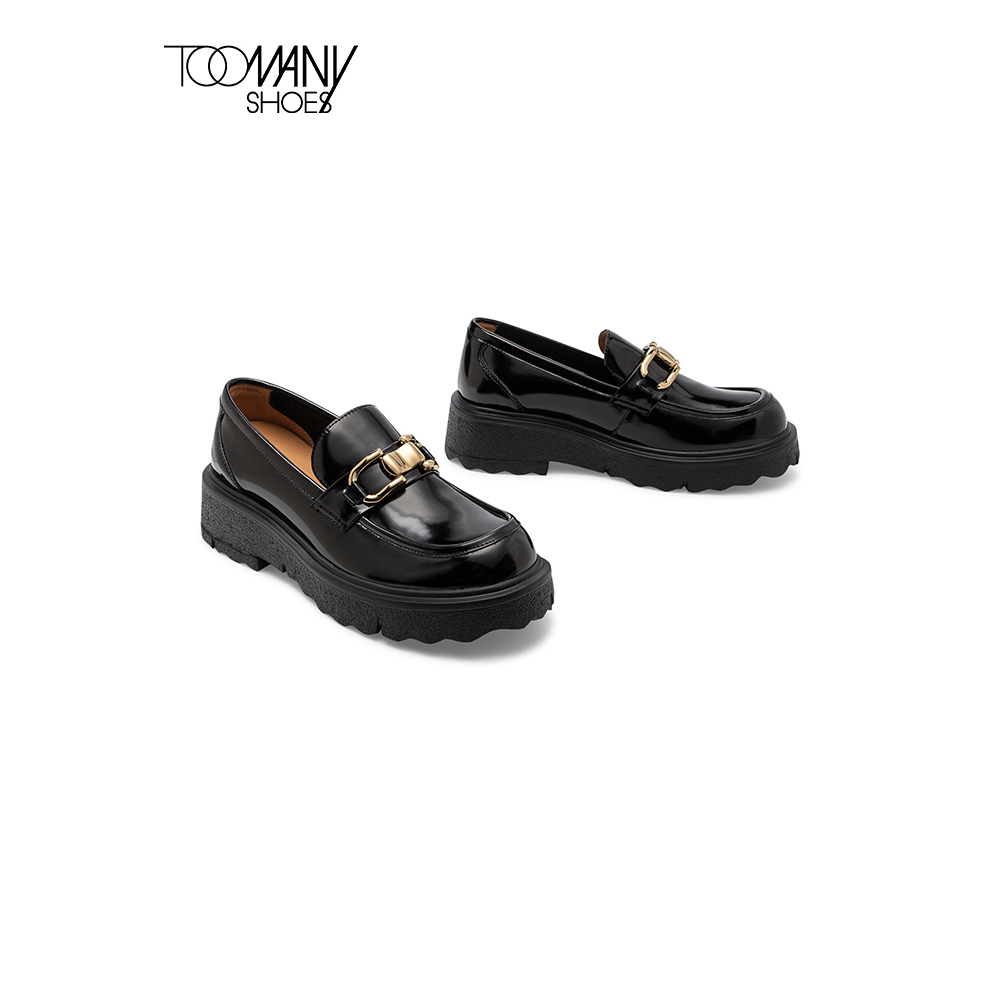 【开春福利】Toomanyshoes女鞋匆匆那年厚底乐福学院风百搭一脚蹬