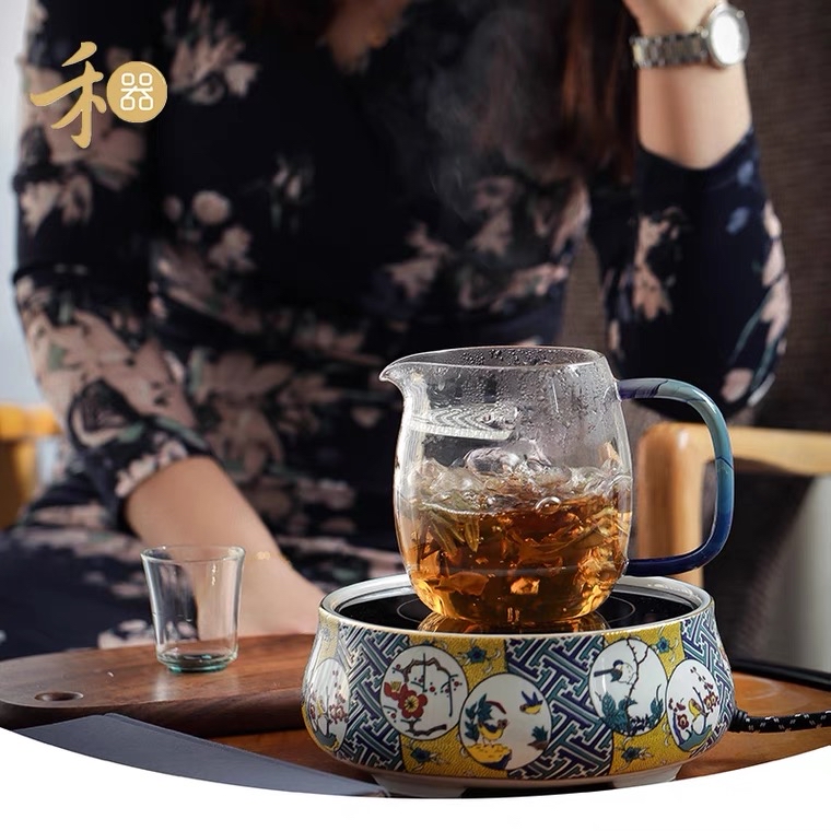 禾器凤玉澄然大茶器玻璃月牙公道杯茶漏一体绿茶老白茶泡茶壶耐热