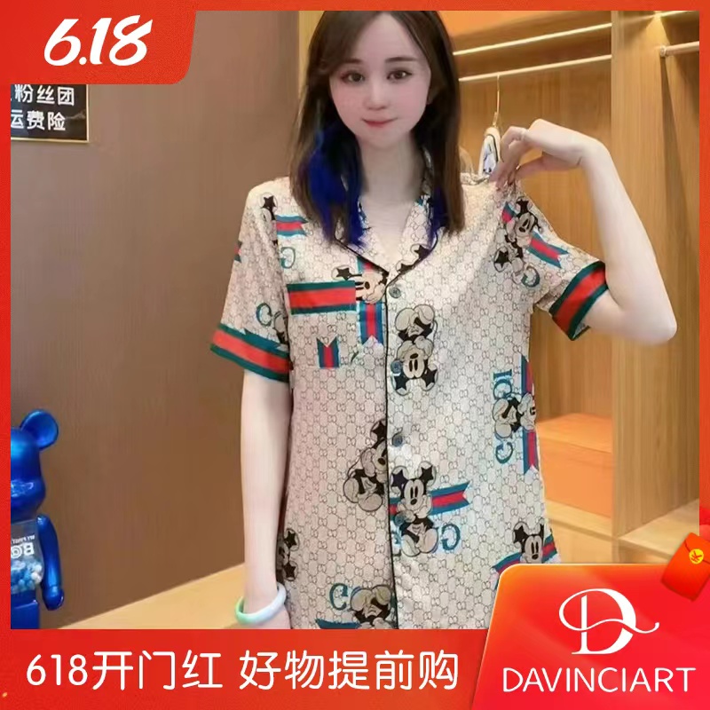 【达芬奇密码】2022春季新款家居服米奇联名款CC-SZY情侣米老鼠