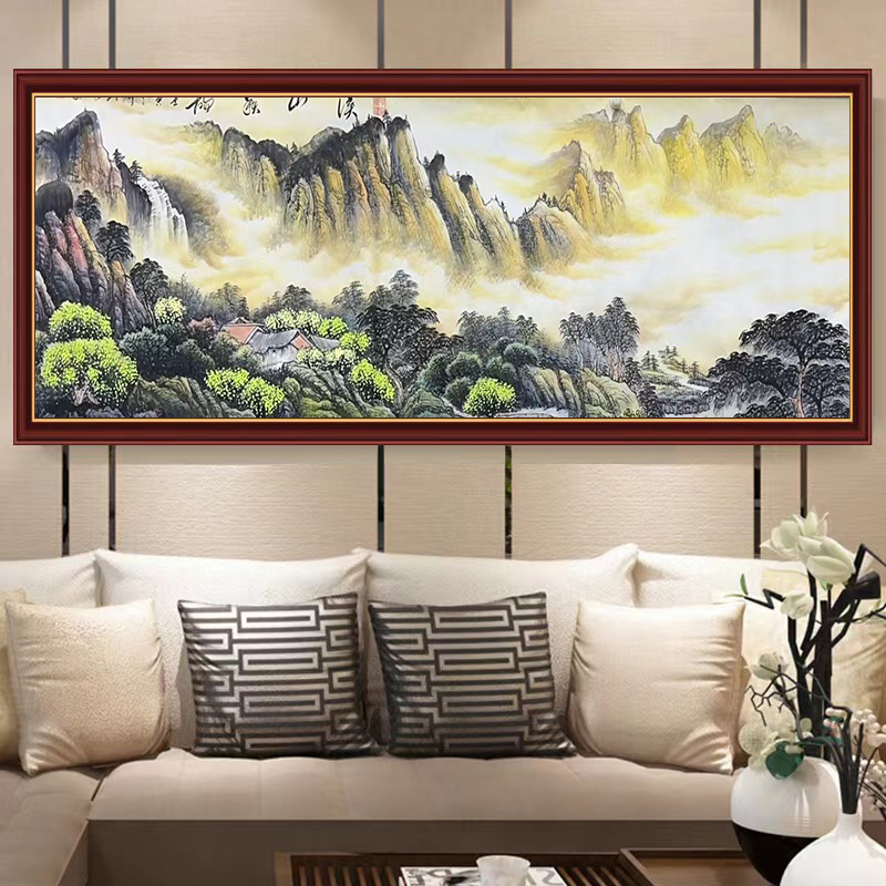 木子白-丈二宣纸-溪山秋韵图