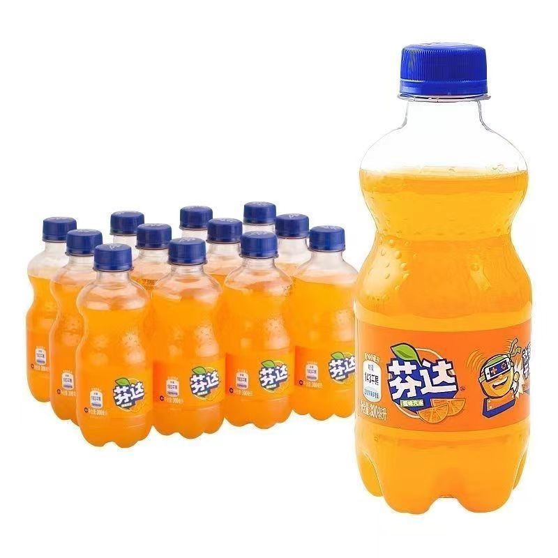 【新日期】小可乐芬达雪碧300ml*6/12瓶小可乐碳酸汽水饮料整箱