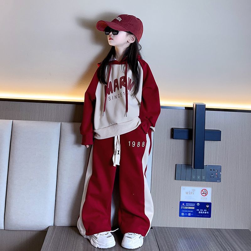 女童秋装卫衣套装大童时髦洋气女孩春秋款儿童秋季休闲运动两0103