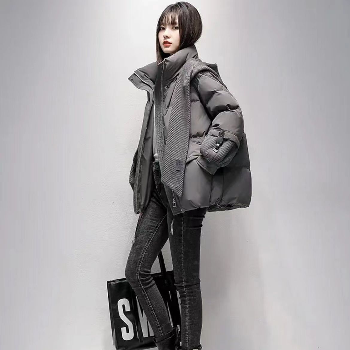 羽绒服2023新款正品爆款女士女款季新短款小个子款学生外套