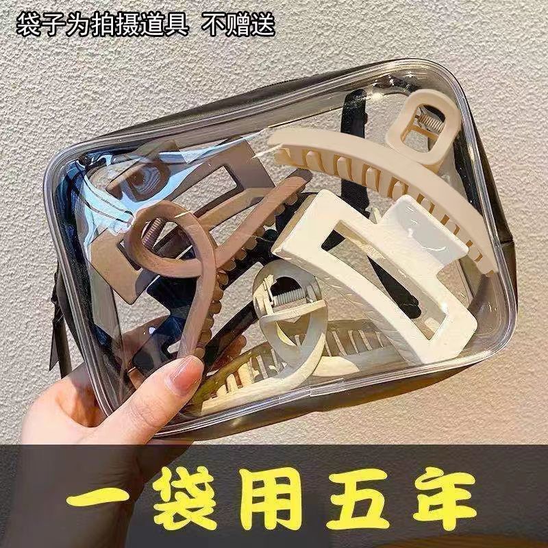 大号盘发鲨鱼夹ins高颜值后脑勺气质头发卡头饰
