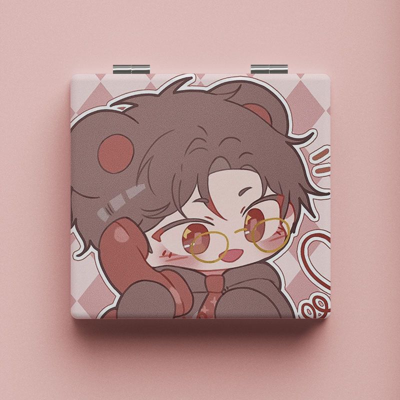 福利品不接受差评 评价找客服 ins风光与夜之恋情侣小镜子化妆镜