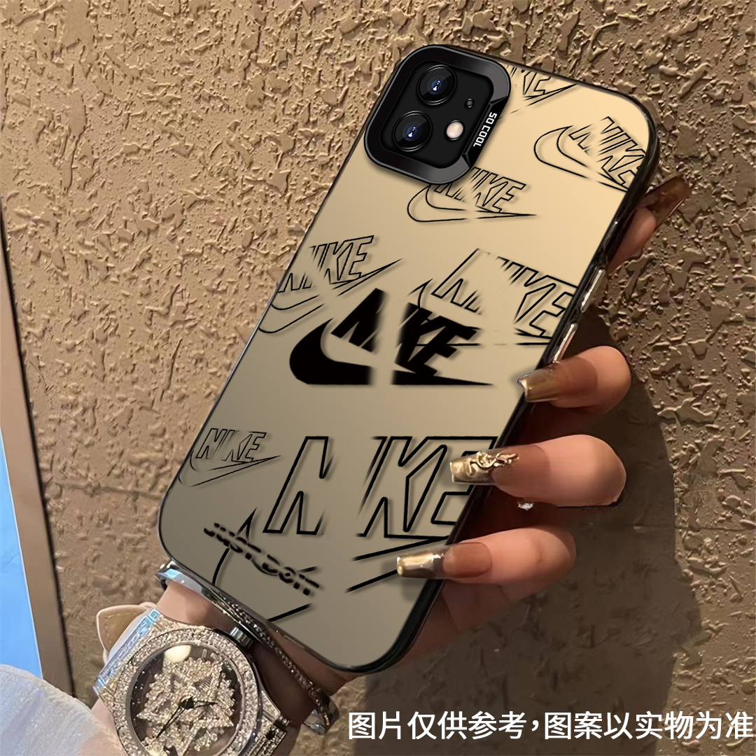 适用于【苹果】11经典简约黑勾时尚潮牌全包防摔手机壳