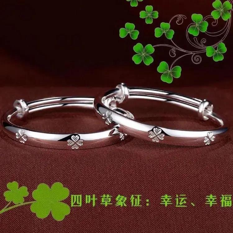 足银手镯  正品老一凰祥9999纯银手镯宝宝儿童足银饰品送小孩婴儿