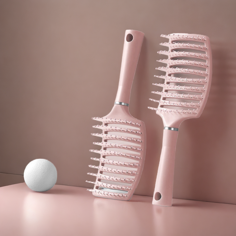 K蓬松排骨梳大湾梳弧度大板梳镂空美发梳造型卷发梳头皮按摩梳