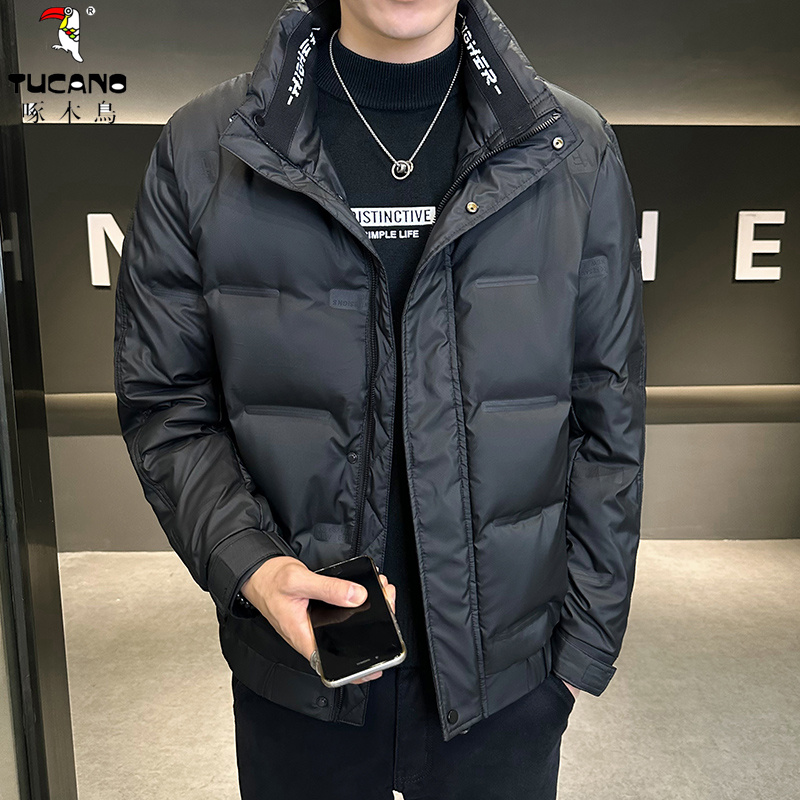 TUCANO/啄木鳥短款羽绒服加厚保暖冬季鸭绒立领保暖帅气男装外套