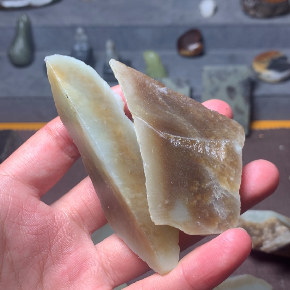 【闪购商品】和田玉（糖玉）边角未镶嵌