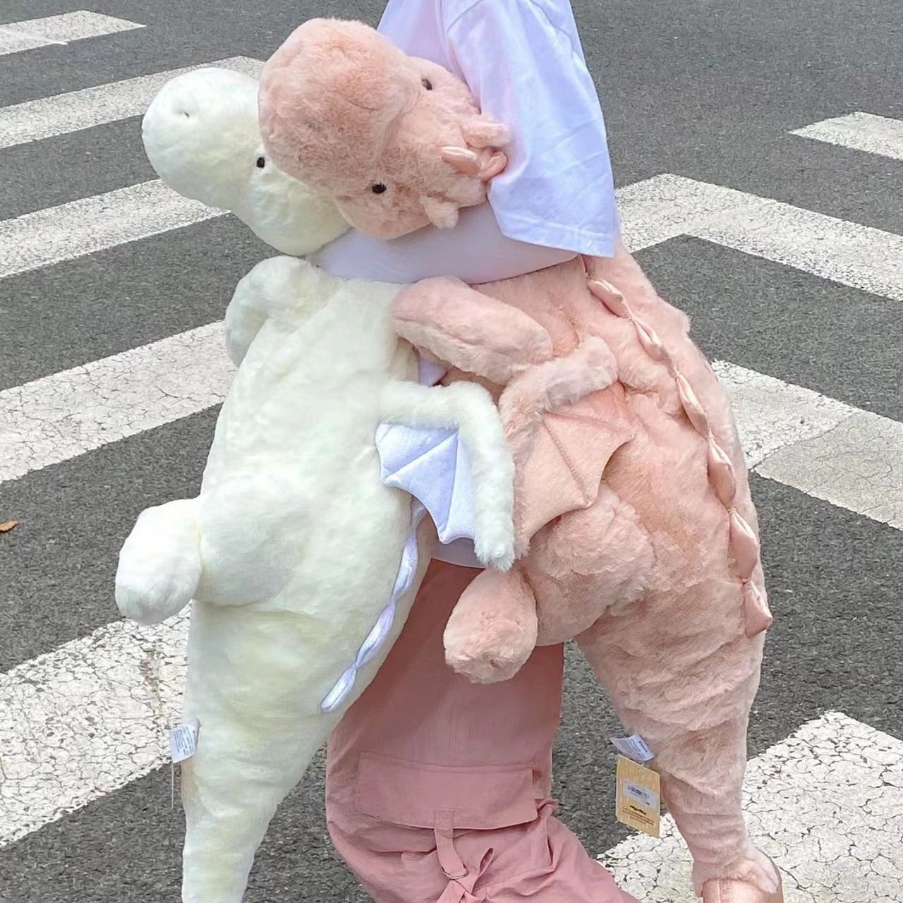 【清仓爆款】可爱小飞龙玩偶公仔白龙毛绒玩具女生床上陪睡抱枕