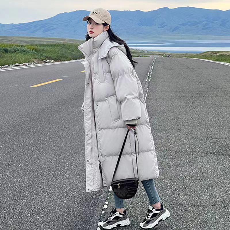 加厚羽绒服女长款过膝宽松ins港风2023年冬季新外套