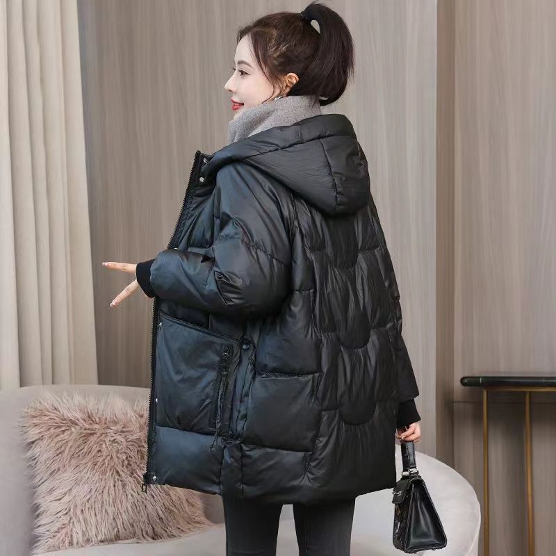 羽绒服女冬季2023新款韩版中长款休闲宽松大码爆款加