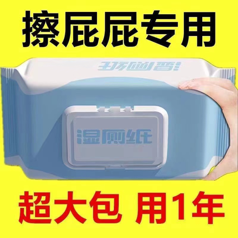 家用湿厕巾湿厕纸擦屁屁湿纸巾家庭洁孕妇卫生纸卫生湿厕纸家庭装
