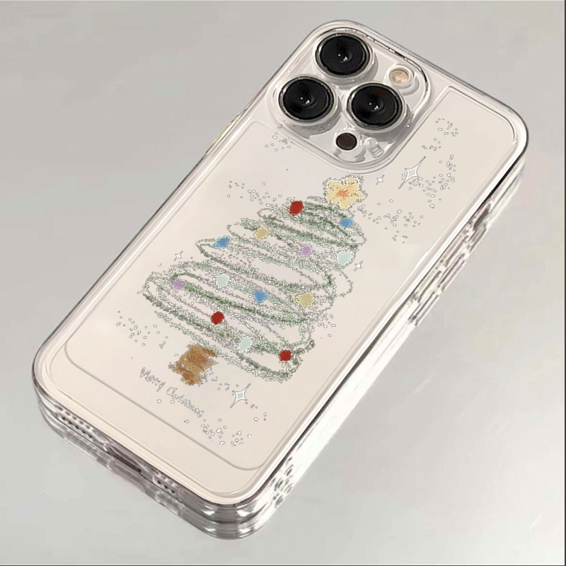 圣诞树iphone15苹果手机壳14promax硅胶13pro透明12高级11全包X