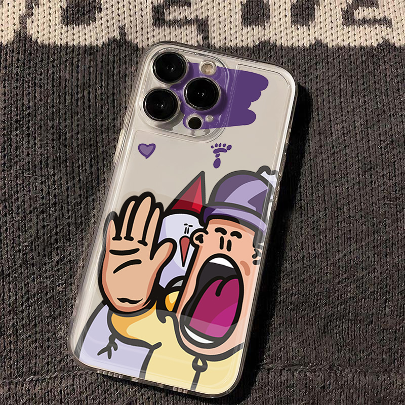 逃跑男人iphone15苹果手机壳14promax硅胶13pro透明12高级11全包